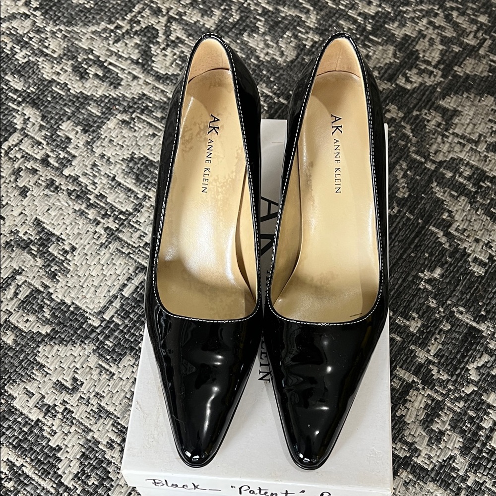 Anne Klein Black Patent Heels